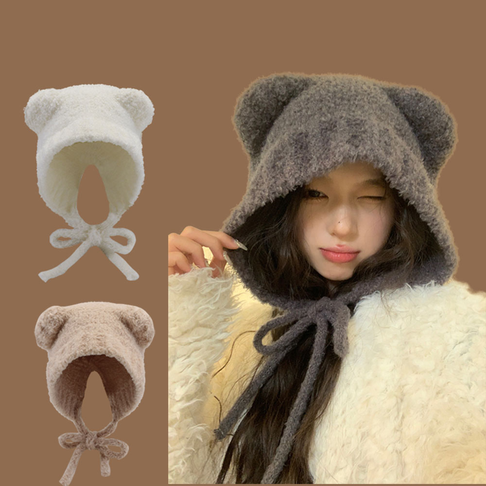 Winter Trapper Hat - Neue Lambhair Winter Harajuku Y2K Mütze,
