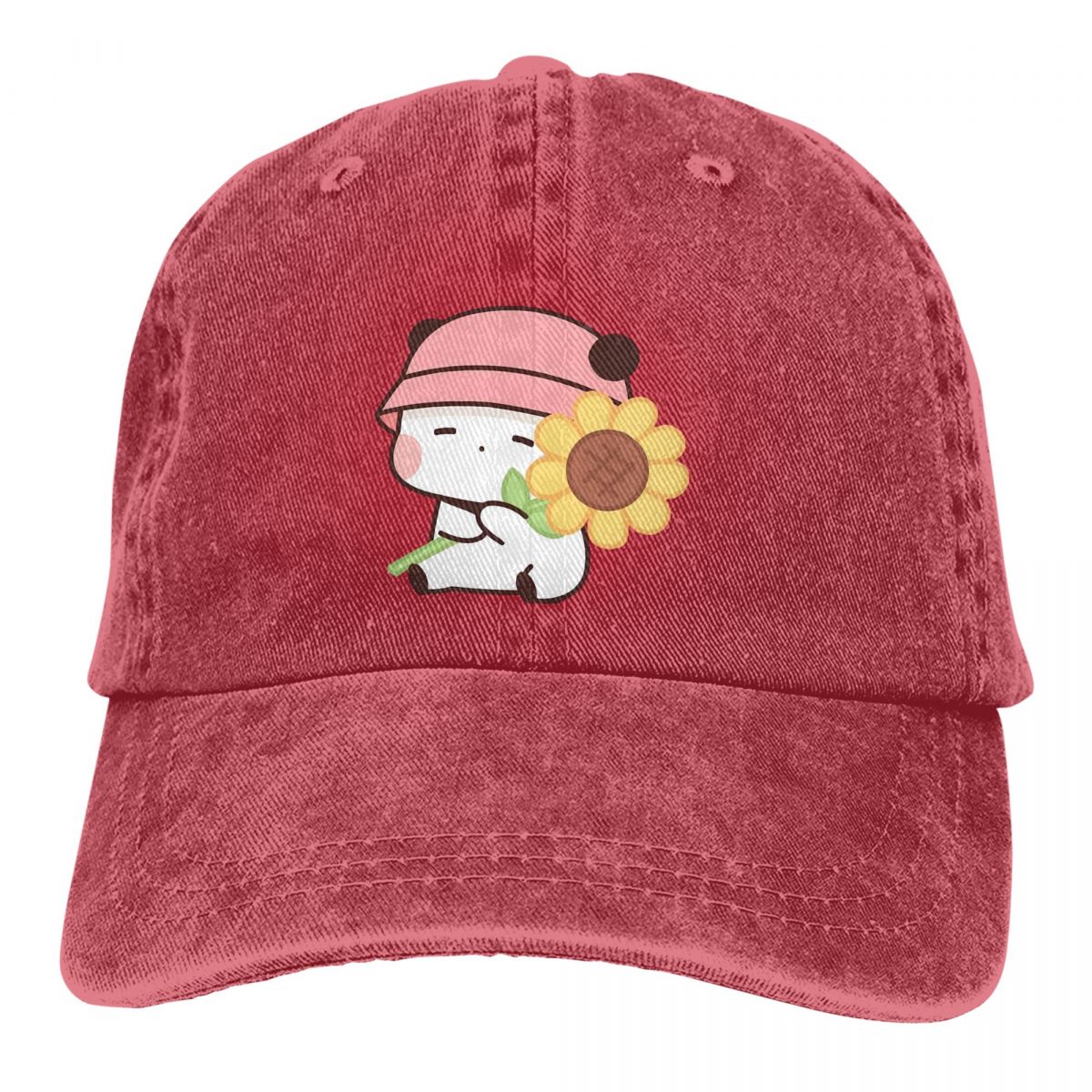 Golf Cap Dad - Gewaschene Männer Baseball mütze Sonnenblume Bubu